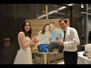 Paint By Numbers Wedding Painting Matthew and Maya