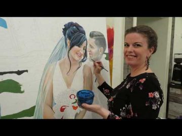 Wedding Paint By Numbers - Tracy & Gino - Unique Wedding Entertainment